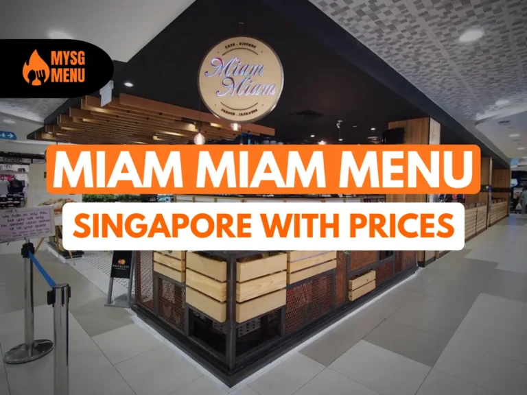Miam Miam Menu Singapore With Prices