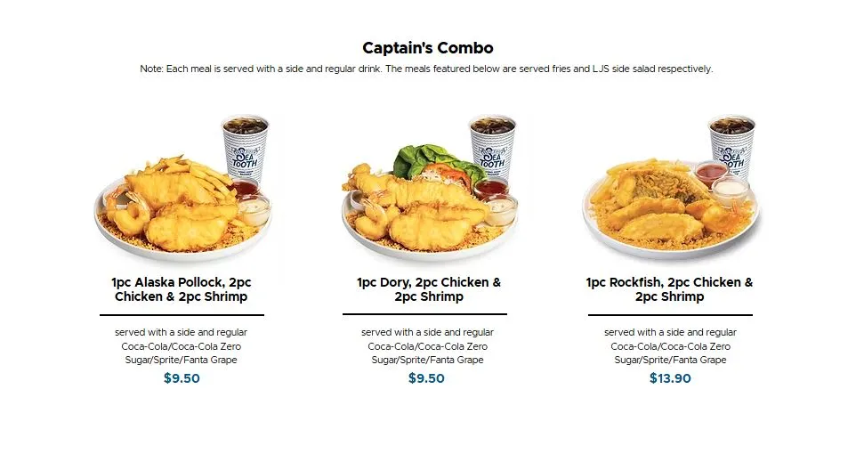 Long John Silver’s Menu Singapore with Prices