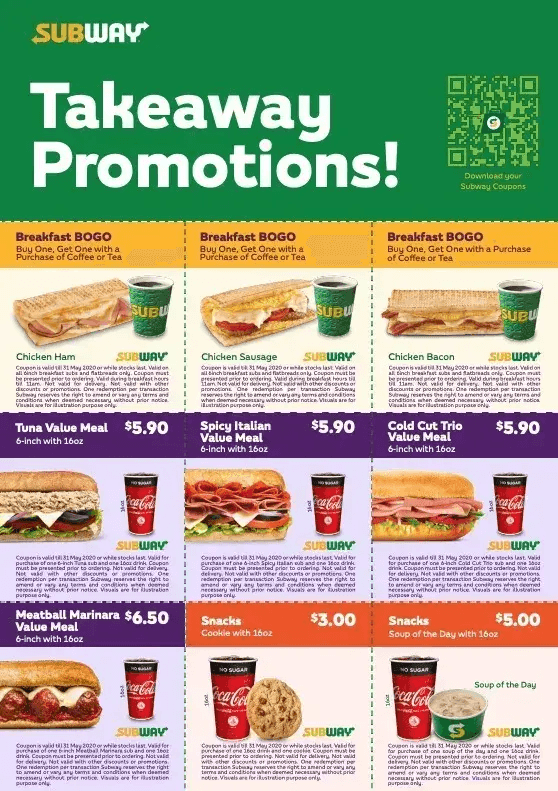 Subway Menu Singapore with Prices 2025 | Best Subs, Deals & Outlets