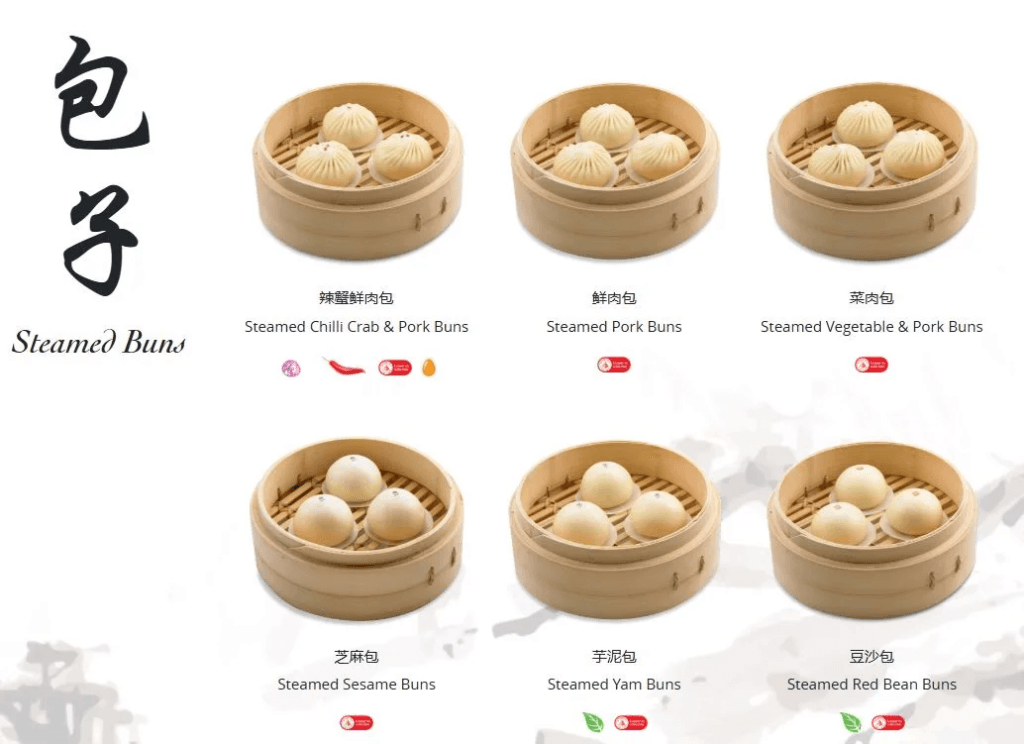 Din Tai Fung Menu With Prices in Singapore | Updated 2026 9 Din Tai Fung Steamed Buns