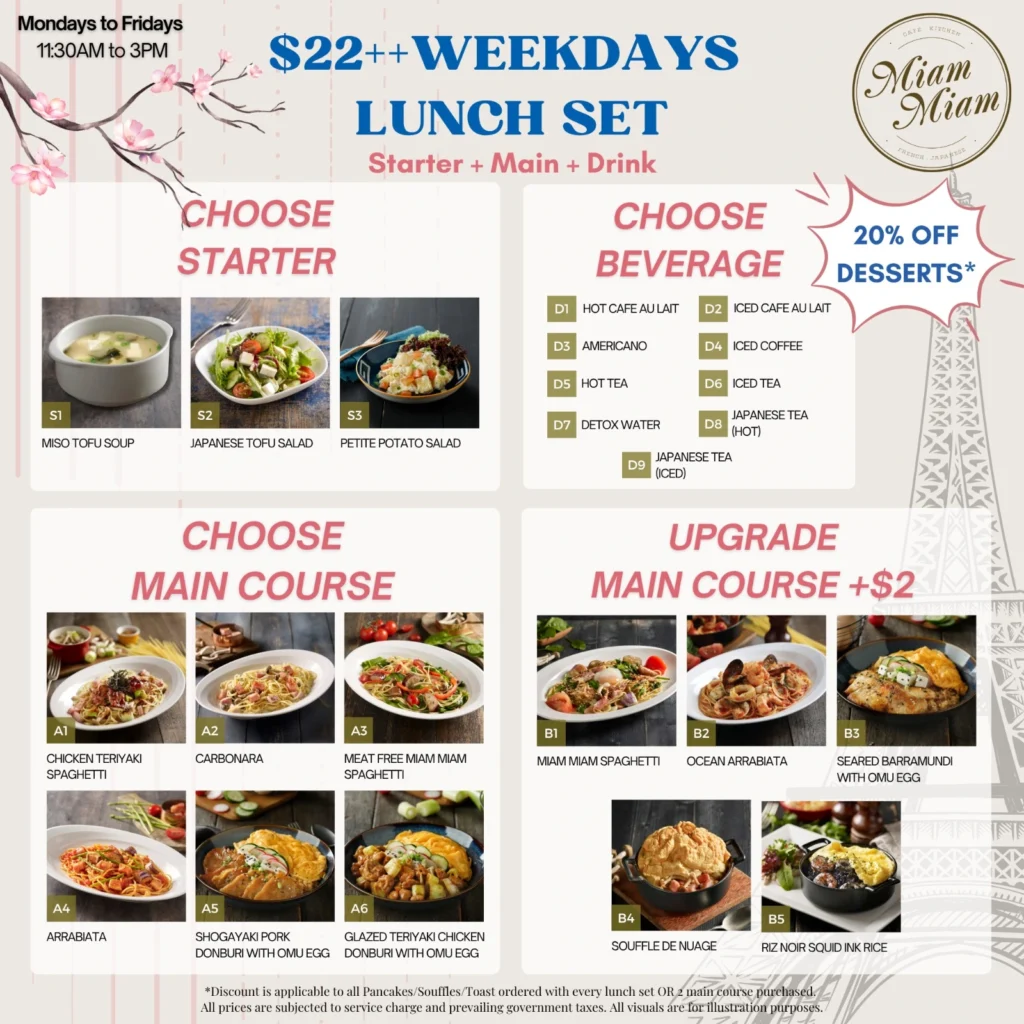Miam Miam Menu Singapore With Prices