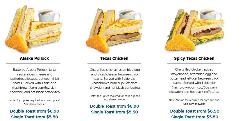 Long John Silver’s Menu Singapore with Prices