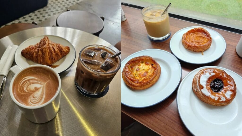 Alchemist Khong Guan Building Tai Seng Singapore - White Coffee and Kaya Almond Croissant - Industrial Specialty Cafe