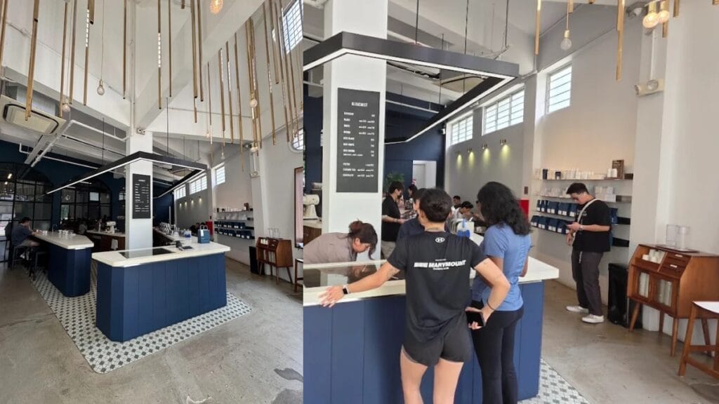Alchemist Khong Guan Building Tai Seng Singapore - White Coffee and Kaya Almond Croissant - Industrial Specialty Cafe