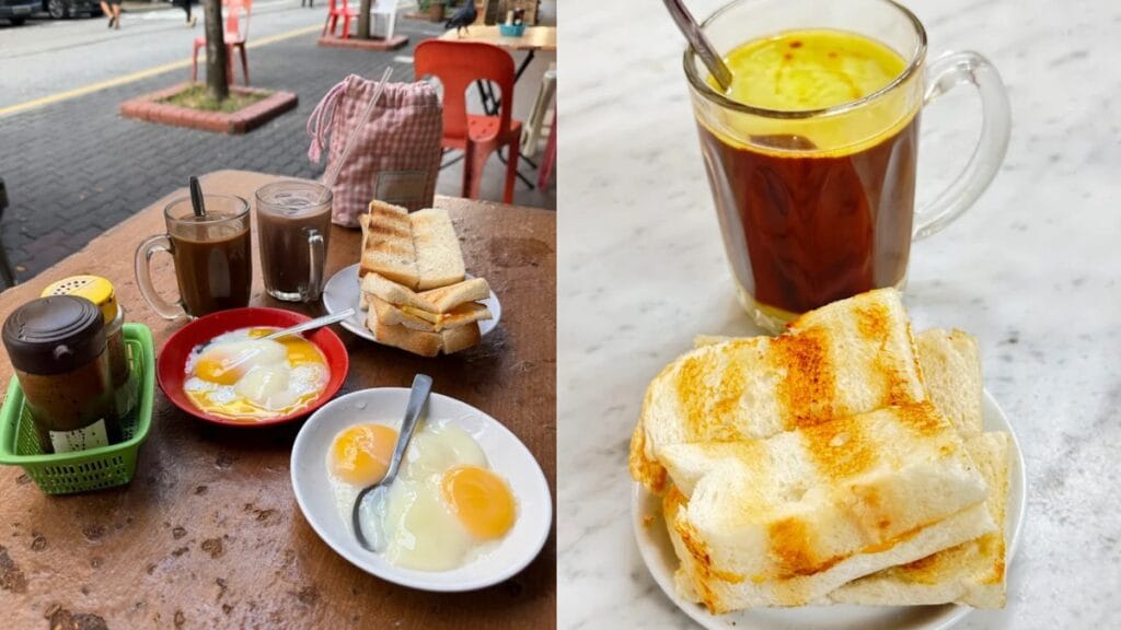 Heap Seng Leong Coffeeshop North Bridge Road Singapore - Traditional Kopi Gu You Butter Coffee and Kaya Toast - Old School Kopitiam