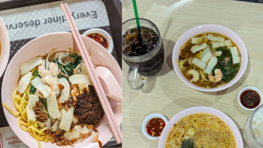Jurong East Food: 20 Spots Worth The Queue 17 Traditional prawn mee soup featuring a light, sweet seafood broth at Heng Heng, a Michelin-recommended Jurong East food stall.