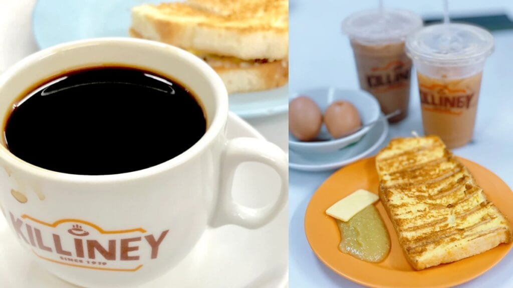Killiney Kopitiam Flagship Killiney Road Singapore - Classic Singaporean Coffee and Kaya Butter Toast - Traditional Heritage Kopi