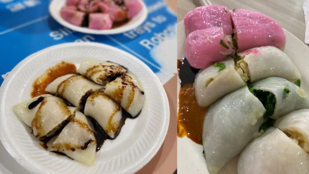 Jurong East Food: 20 Spots Worth The Queue 7 Handmade steamed gu cai kueh packed with fresh chives at Lai Heng Teochew Jurong East food stall.
