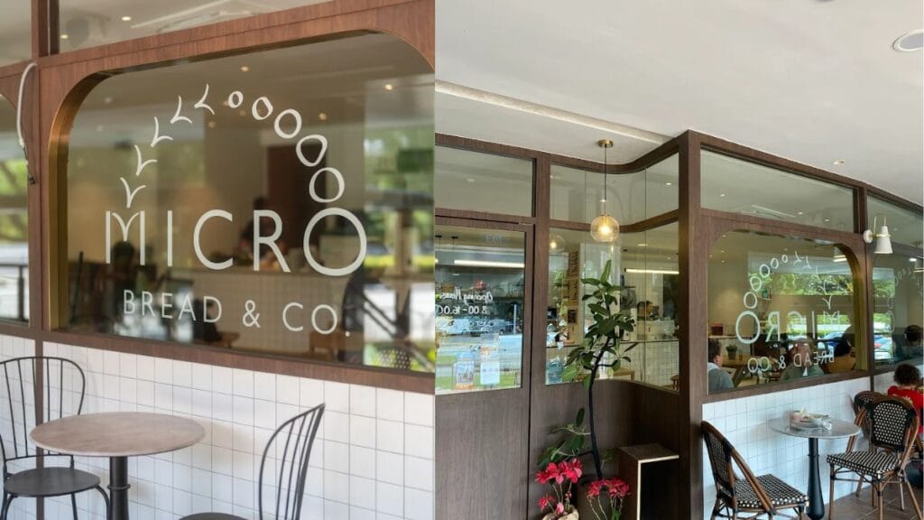 Micro Bakery Kitchen Red House East Coast Road Singapore - Fig Cream Cheese Ciabatta Sourdough and Coffee - Best Bakery Cafe