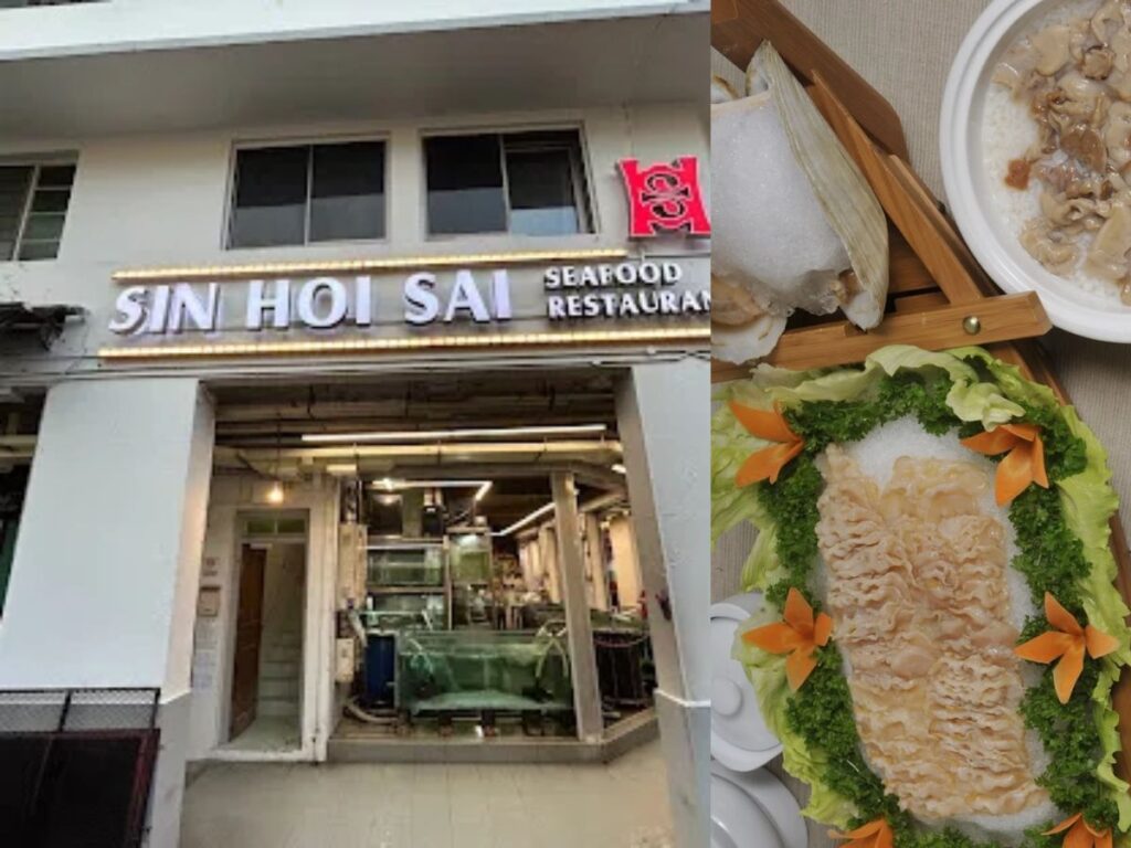 Best Tiong Bahru Cafes for Coffee, Brunch & Desserts (2026 Guide) 26 Sin Hoi Sai Seafood: Large plates of Singapore Chilli Crab and Black Pepper Crab served at an open-air table at Sin Hoi Sai.