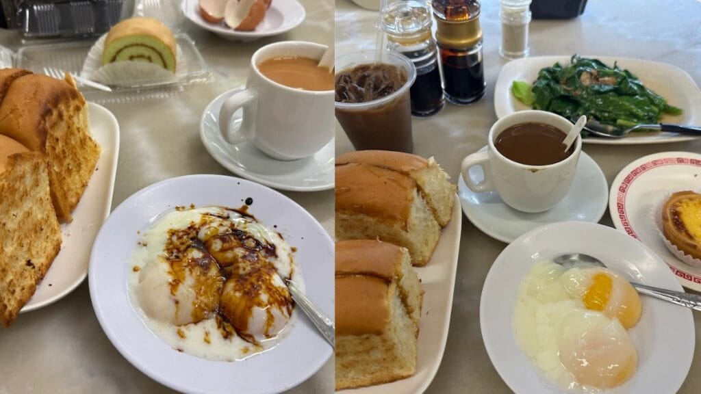 YY Kafei Dian Beach Road Bugis Singapore - Thick Brioche Kaya Toast and Kopi O - Best Hainanese Kopitiam
