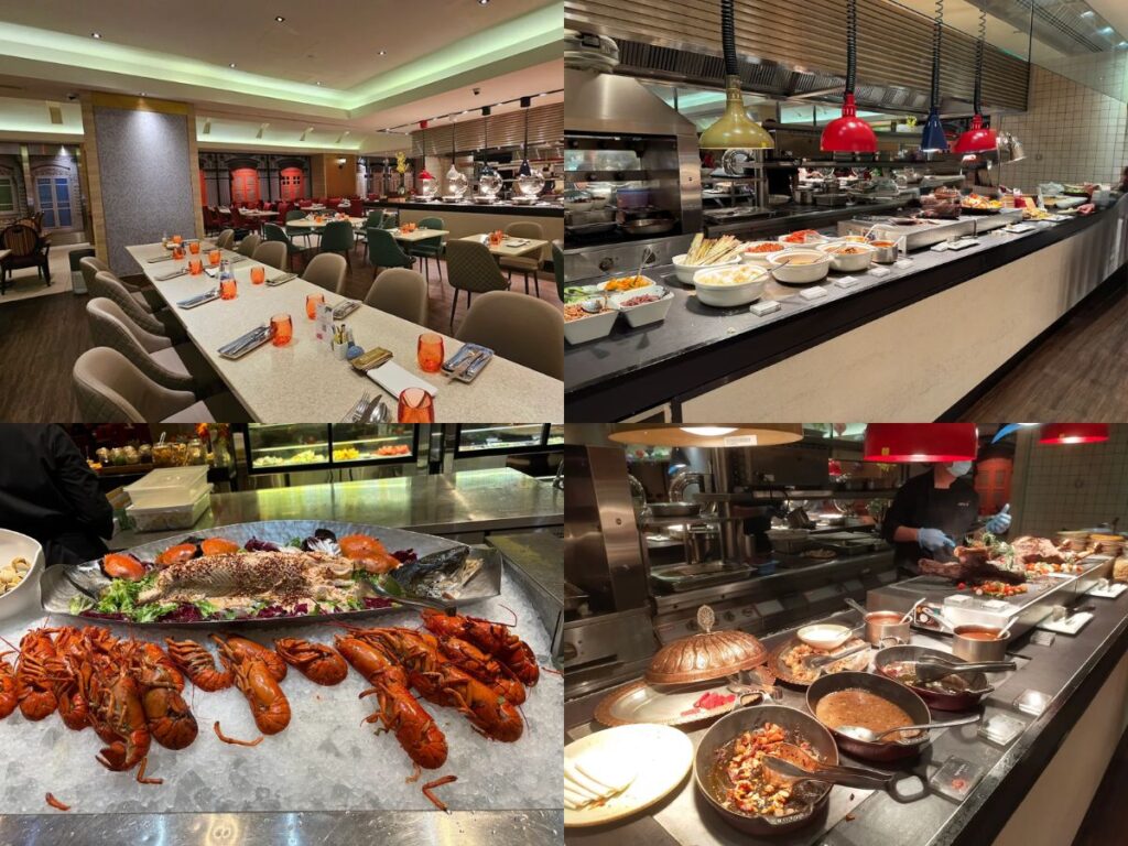 A large variety of MUI-certified halal international dishes at Carousel Buffet in Royal Plaza on Scotts.