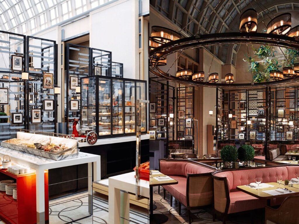 A luxurious Sunday Champagne Brunch at Colony Ritz-Carlton Millenia featuring vintage champagne and premium seafood stations.