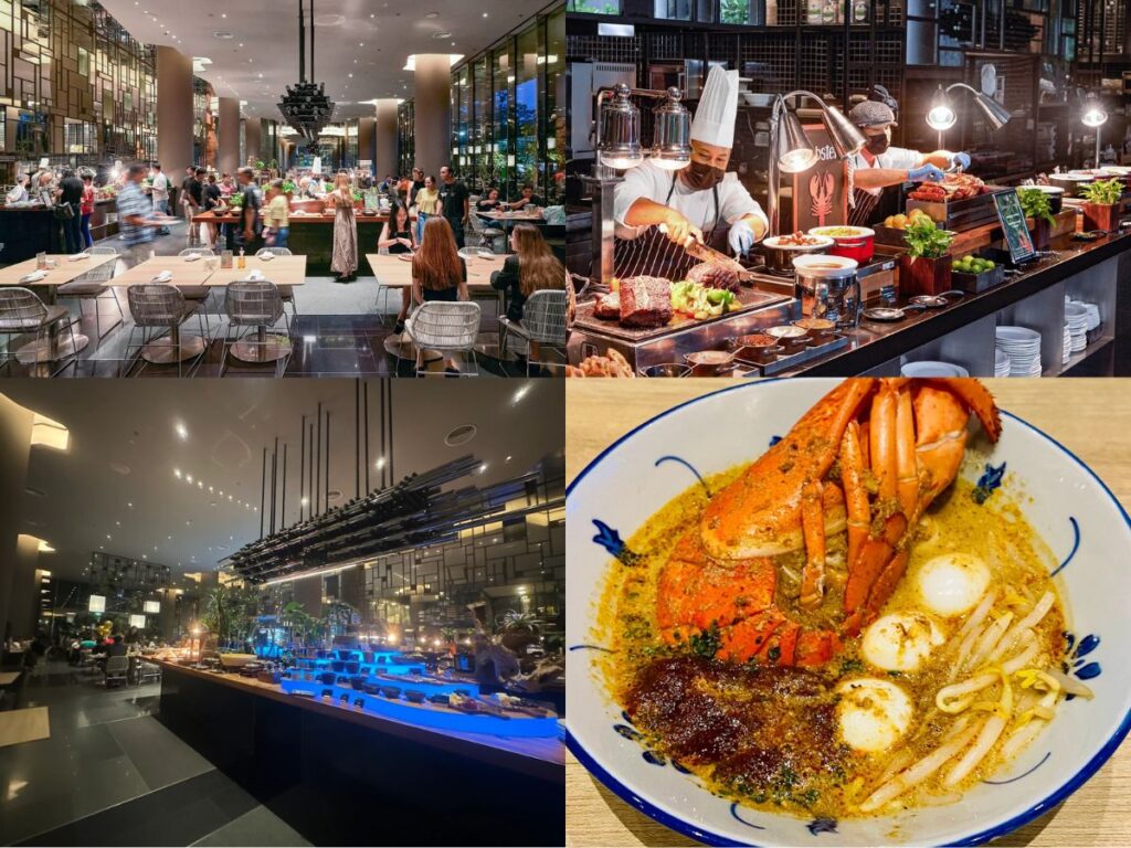 Vibrant Peranakan and international buffet spread at Lime Restaurant within the iconic PARKROYAL COLLECTION Pickering.