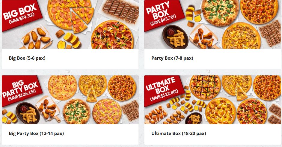 Pizza Hut Singapore Review: Menu, Prices, Location & Honest Verdict (2026) 6 Pizza Hut promotional deals showing discounted pizza bundles and combo offers on a smartphone app