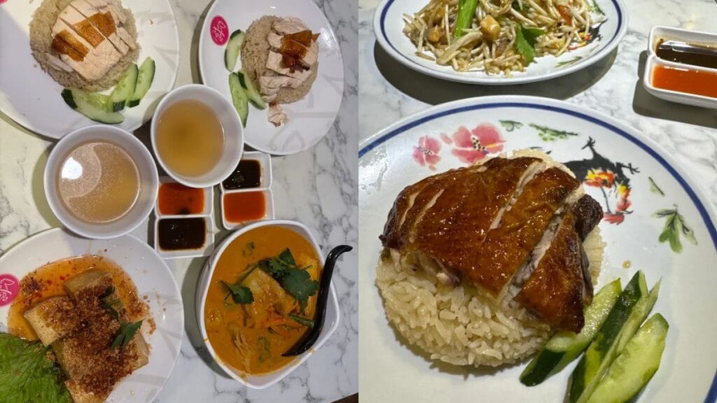Authentic Bangkok-style chicken rice served at Go-Ang Pratunam in Plaza Singapura.