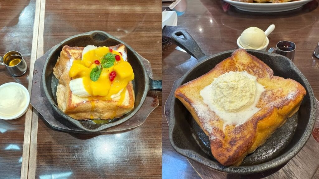 Fluffy Soufflé Pancake served at Hoshino Coffee, a cozy cafe for Plaza Singapura food lovers.