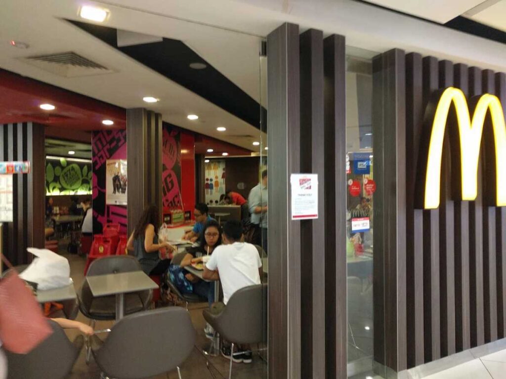 McDonald's burgers fries self ordering kiosks Plaza Singapura Food