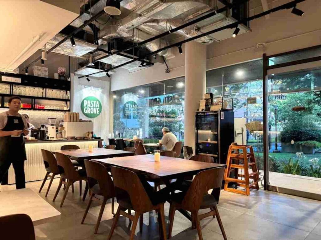 Pasta Grove casual Italian restaurant creamy carbonara and truffle pasta Holland Village Restaurants