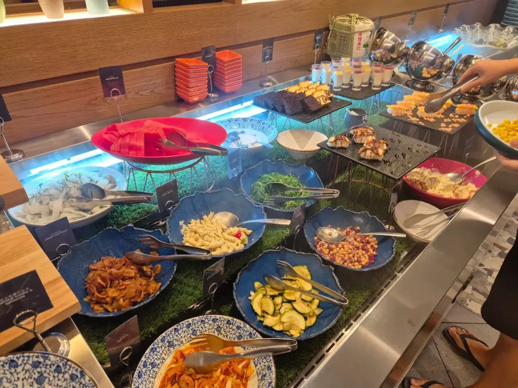 Quality beef cuts and fresh salad options at Bizen Wagyu & Salad Bar, Plaza Singapura.