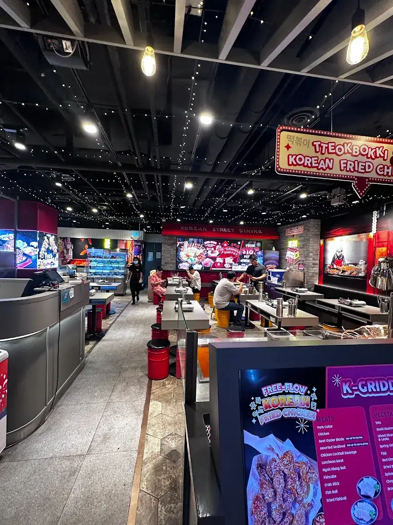 Casual dining atmosphere at POCHA!, a vibrant destination for Korean Tampines Mall food.