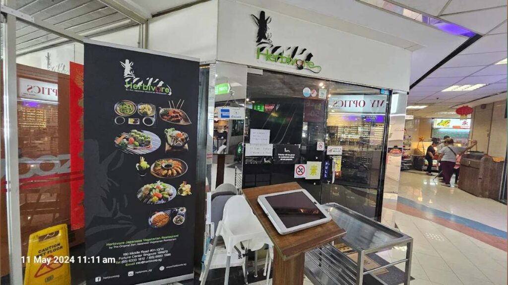 Fortune Centre Food Guide (2026): 35 Best Places to Eat 8 Plant-based Sushi and Japanese Vegetarian Cuisine at Herbivore Singapore.