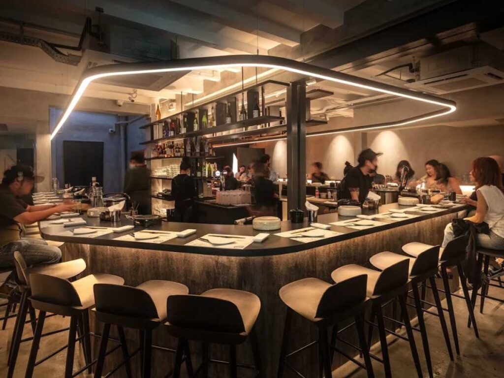 RAPPU Handroll Bar sushi handrolls being prepared at counter – Tanjong Pagar Food Guide