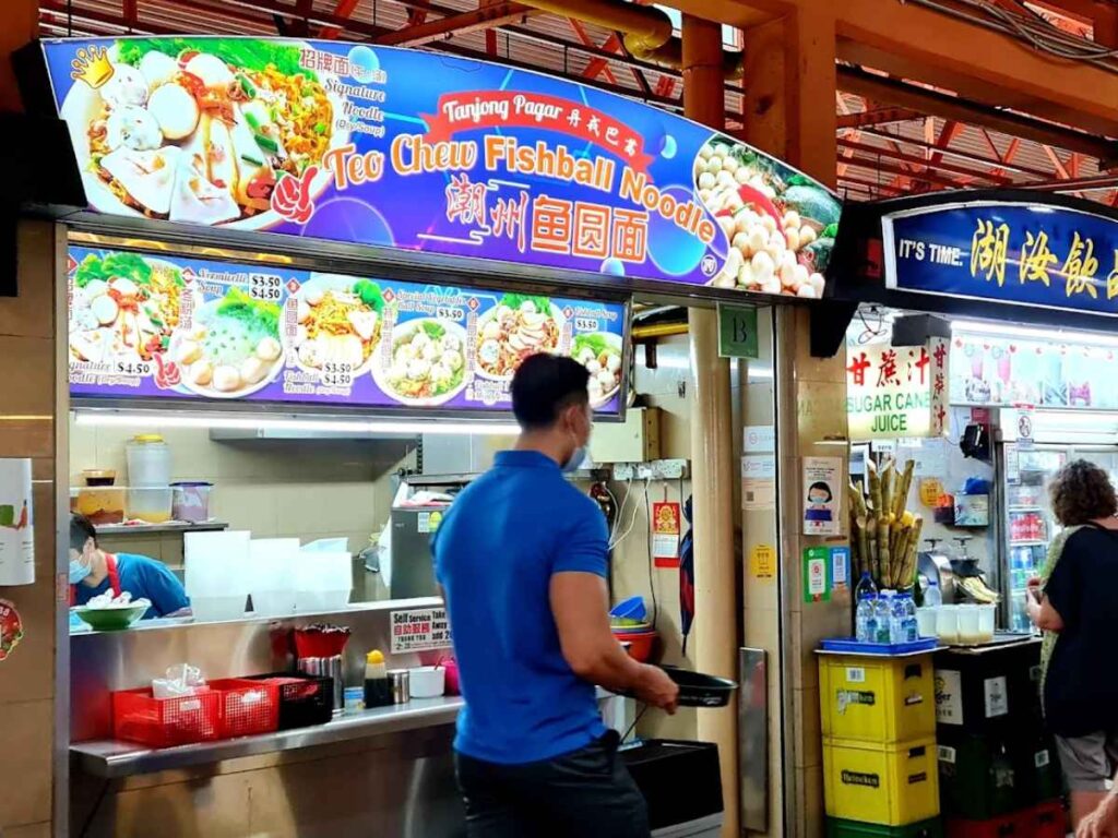 Teo Chew Fishball Noodle bowl with fishballs and noodles – Tanjong Pagar Food Guide