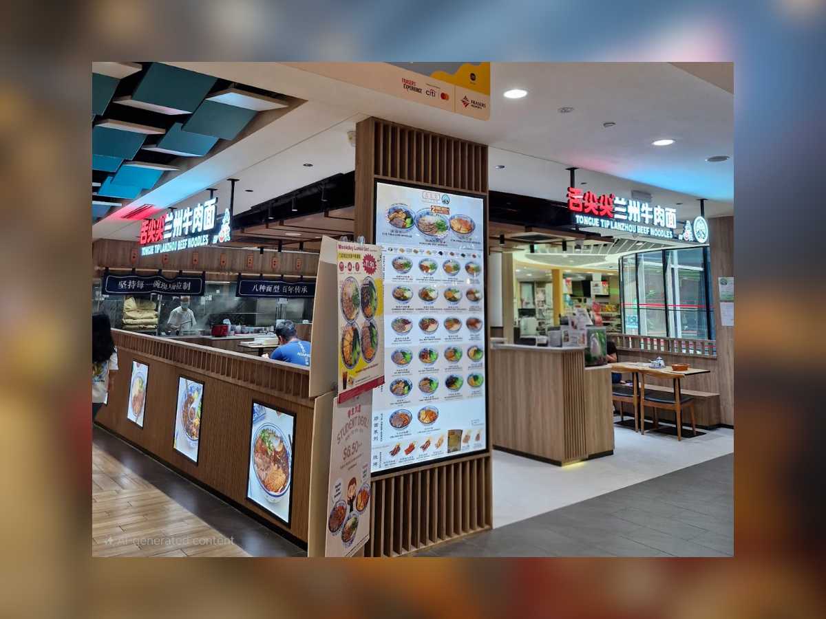 Northpoint City Food Guide (2026): 35+ Best Places to Eat in Yishun 20 Tongue Tip Lanzhou Noodles Northpoint City – halal hand pulled Lanzhou beef noodles – Northpoint City Food Guide