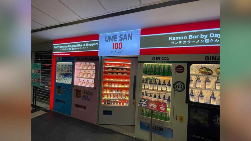 Fortune Centre Food Guide (2026): 35 Best Places to Eat 4 Hidden Japanese Vending Machine Bar Entrance at Ume San 100.