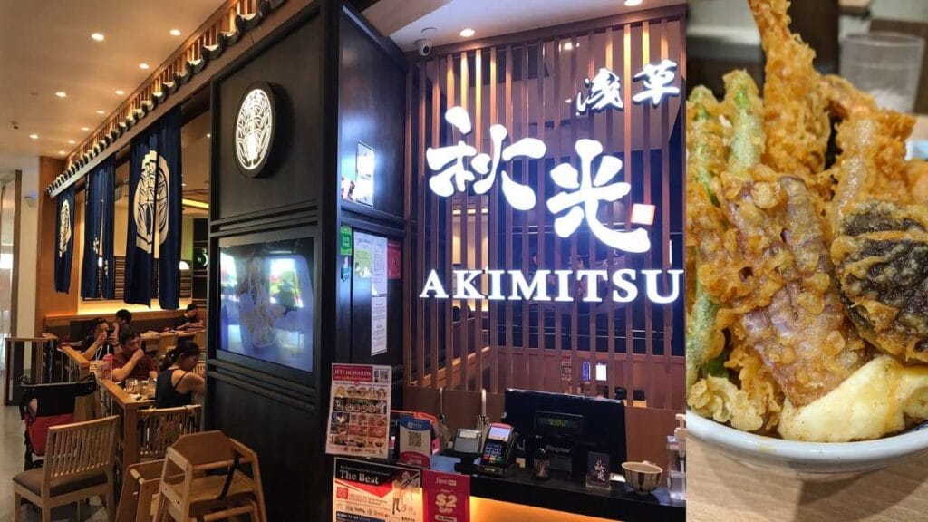 Akimitsu tempura tendon bowls at Changi City Point Singapore Changi City Point Food Guide