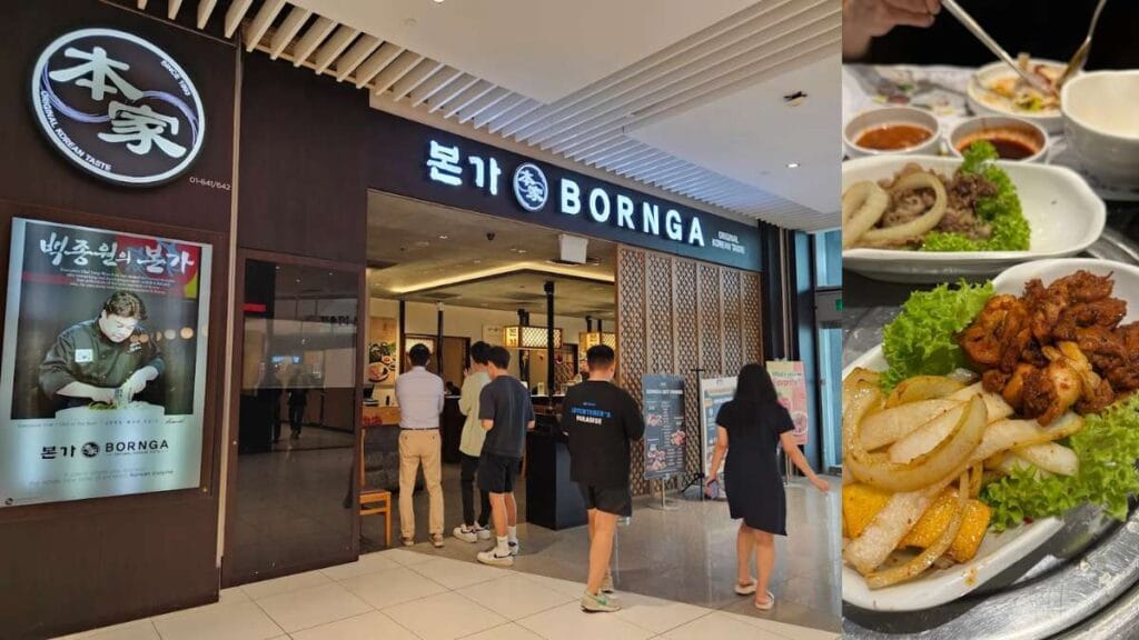 Suntec City Food Guide (2026): 25 Best Places to Eat, Halal, Cheap & Hidden Gems 5 BORNGA: Marinated Woo Samgyup beef brisket on a Korean grill Suntec City Food