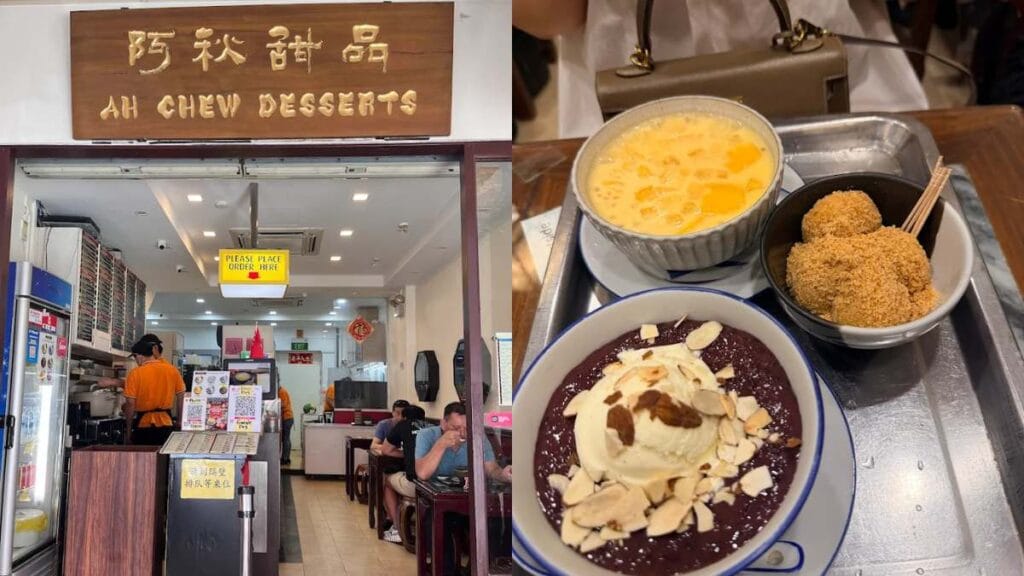 Ah Chew Desserts: Traditional mango sago with pomelo in a heritage lanterns setting - Best Dessert in Singapore   