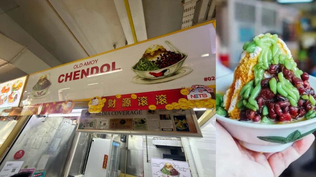 Old Amoy Chendol: Authentic $2.50 bowl of traditional chendol with fresh coconut milk - Best Dessert in Singapore   