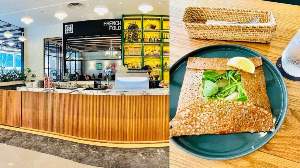 French Fold Palais Renaissance galette sausage egg crepe Orchard Singapore breakfast orchard
