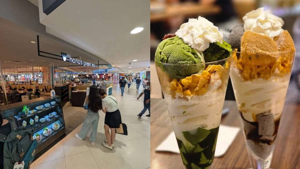Nana's Green Tea: Vibrant Matcha lattes and premium Japanese green tea desserts at Nana's Green Tea - Plaza Singapura Cafe