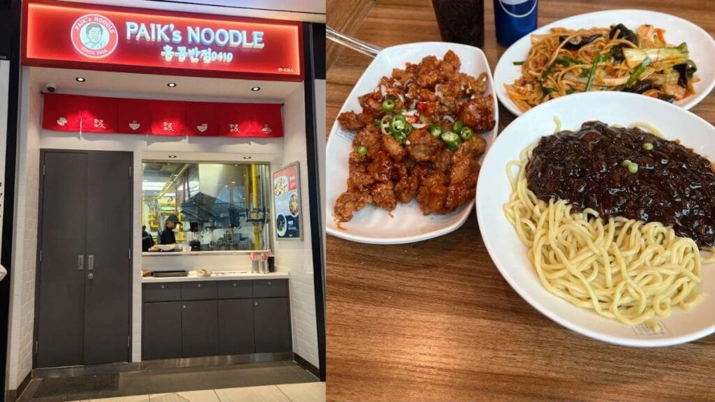 Suntec City Food Guide (2026): 25 Best Places to Eat, Halal, Cheap & Hidden Gems 14 Paik’s Noodle: Korean jjajangmyeon black bean noodles with pork Suntec City Food