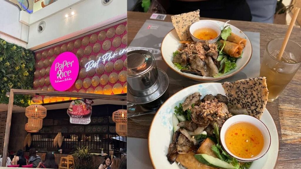 Paper Rice Vietnamese Kitchen: Authentic Vietnamese cuisine and traditional motifs at Paper Rice Vietnamese Kitchen - Plaza Singapura Cafe