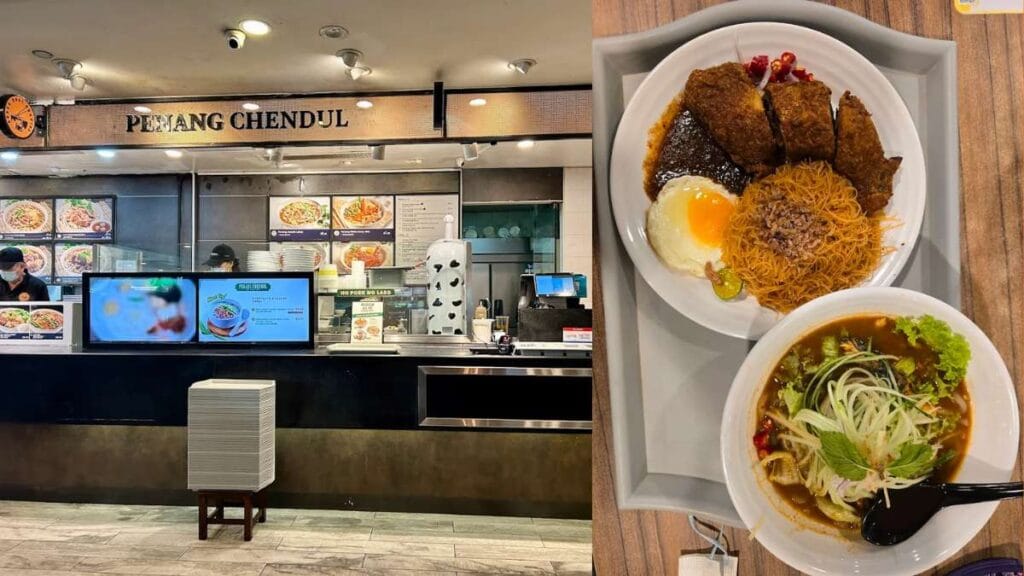 Penang Jiak: Smoky char kway teow loaded with massive prawns and cockles for that real wok hei flavor  - raffles city food