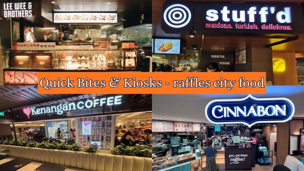 Quick Bites & Kiosks: Authentic local snacks like nasi lemak and otah otah from the Lee Wee and Brothers kiosk  - raffles city food