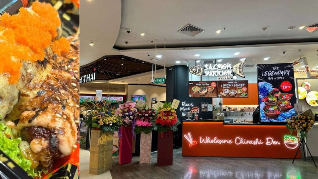 Salmon Warrior salmon rice bowls near Changi City Point Singapore Changi City Point Food Guide