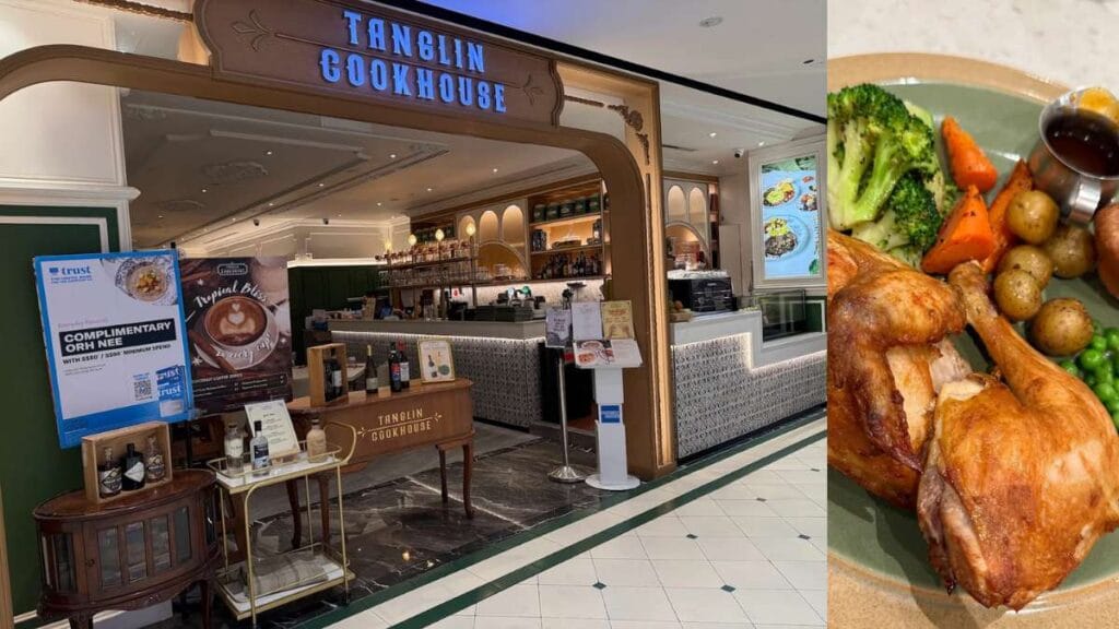 Tanglin Cookhouse Tanglin Mall breakfast set eggs sausage tea Orchard Singapore breakfast orchard
