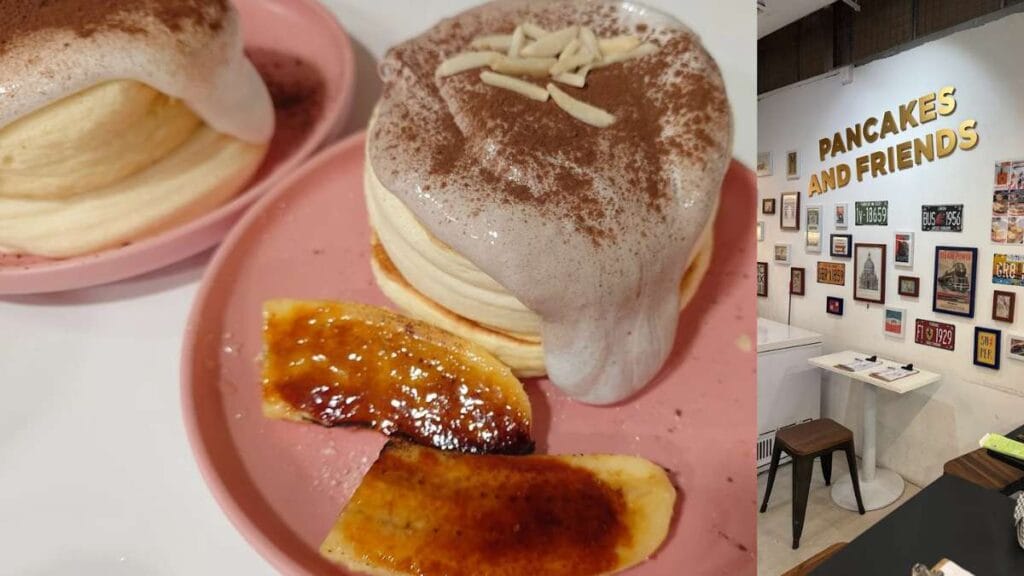 Pancakes and Friends Far East Plaza souffle pancakes sausage eggs Singapore breakfast orchard
