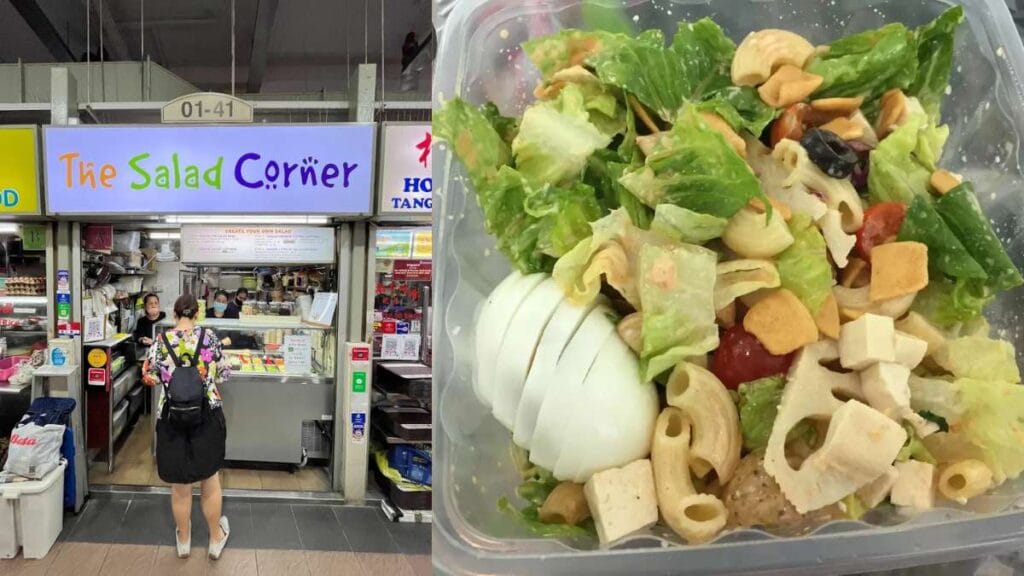 Amoy Street Food Centre Guide (2026): 20+ Best Stalls and Halal Eats 25 The Salad Corner (#01-41): Custom fresh salads with various dressings and healthy toppings from The Salad Corner at Amoy Street Food Centre