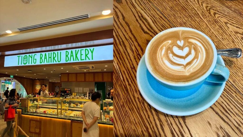 Tiong Bahru Bakery: Freshly baked artisanal croissants and pastries on display at Tiong Bahru Bakery - Plaza Singapura Cafe
