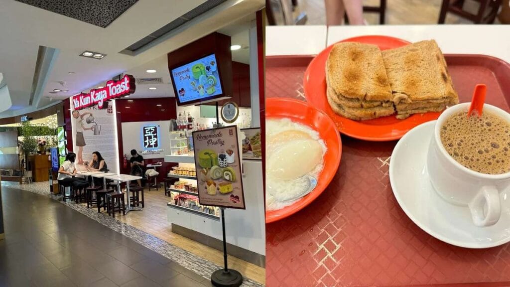 Ya Kun Kaya Toast ION Orchard kaya butter toast eggs kopi set Singapore breakfast orchard
