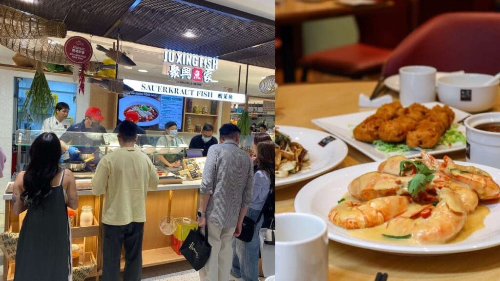 Ju Xing Fish: Signature sauerkraut grass carp in a light chicken broth from the Michelin Bib Gourmand stall  - raffles city food