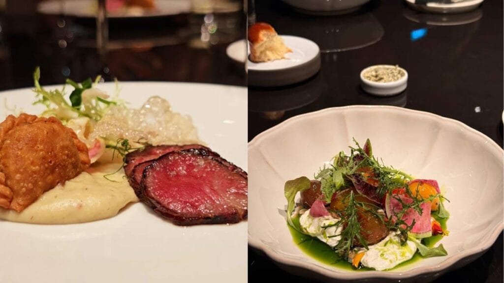 Expertly dry-aged Wagyu beef cuts displayed in a glass locker before becoming the best steak in Singapore.