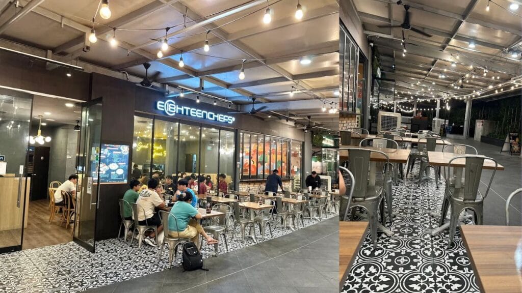 Eighteen Chefs Star Vista: "Popular halal-certified Eighteen Chefs western food and baked rice at Star Vista L2-12"