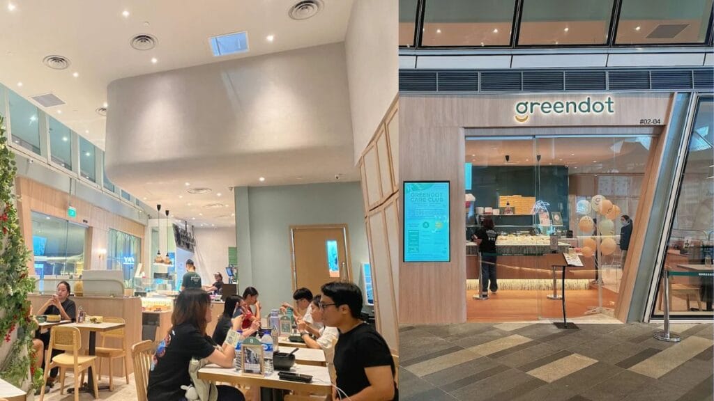 Greendot The Star Vista: "Healthy Greendot vegetarian bento meals and plant-based food at Star Vista L2-04"